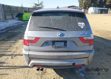 2008 BMW X3 3.0Si z USA, uszkodzony, nr VIN WBXPC93428WJ10617